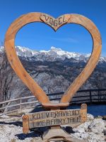 Blick auf den Triglav vom Vogelplateau aus