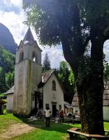 Kirche der heiligen Madonna von Loreto in Trenta im Socatal