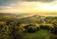 Weinregion Brda am Abend, ein Traum von Landschaft