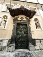 IRelieftür der St. Nikolaus Kathedrale vom Bildhauer Tone Demsar, Ljubljana