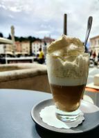 Eiskaffee mit Ausblick, Piran