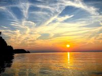 Sonnenuntergang heute bei Strunjan