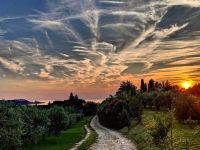 Abendstimmung über den Salinen von Strunjan