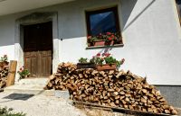 Dekoration in einem slowenischen Dorf