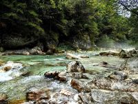 Die smaragdgrüne Soca ist heute leider regengrau