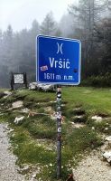 Auf dem Vrsic Paß im strömenden Regen