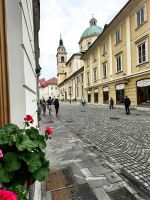 An der Kathedrale des Heiligen Nikolaus in Ljubljana