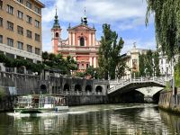 Auf der Ljubljanica unterwegs in Ljubljana