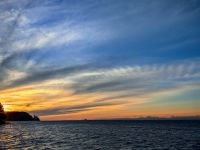 Spektakulärer Himmel in Strunjan an der Adria