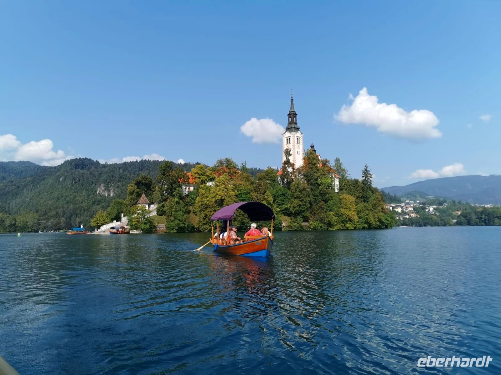 Pletnaboot am Bleder See