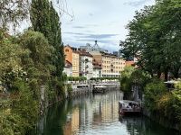 Die Ljubljabica fließt durch Ljubljana