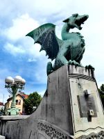 Der Drache symbolisiert Ljubljana