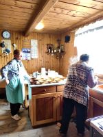 Unsere Buchweizengrütze wird auf einem Holzofen zubereitet