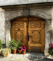 Wunderschöne Holztür in Kamnik