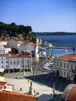 Blick auf den Tartiniplatz von oben