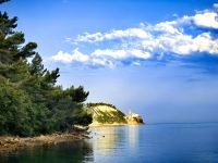 Morgendlicher Blick auf Piran vom Hotel in Strunjan aus 