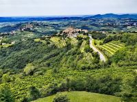 Brda, kleinste Weinregion in Slowenien, Blick vom Gonjace Tower