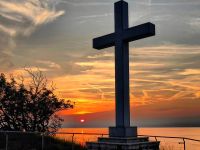 Blick vom Kreuz oben über Strunjan