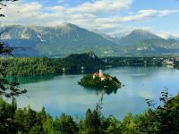 Blick auf den Bleder See