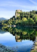 Burg Bled gespiegelt im Bleder See &ndash; &copy; Simone Willner (Eberhardt TRAVEL)