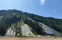 Die Schanzen im Wintersportgebiet Planica