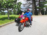 Seniorenausflug im Oldtimer am Gronjace Lockout Aussichtsturm