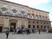 Alhambra Granada-Palast von Karl V.