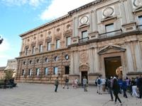 Alhambra Granada-Palast von Karl V.