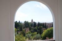 Blick auf das Franziskanerkloster in der Alhambra