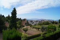 Blick auf die Alhambra, Granada und die Vega von Granada