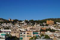 Blick vom Hoteldach auf die Alhambra