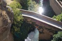 Die niedrigste der drei Brücken über den Tajo in Ronda