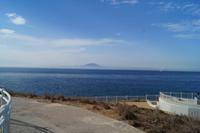 Djebel Musa taucht aus dem Dunst auf