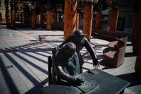 Don Quijote flüstert Cervantes seine Taten ein - Melilla