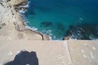 Das Wasser unterhalb der festung 