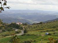 von Ronda auf der Route der weißen Dörfer-Felsen von Gibraltar