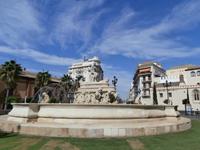 SSevilla Brunnen am Plaza de Jerez
