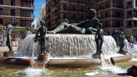 Valencia Fluss Turia als Brunnen