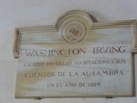 Granada Alhambra Nasridenpalast Wohnraum Washington Irving