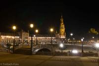 Sevilla Plaza Espana bei Nacht - L9982799