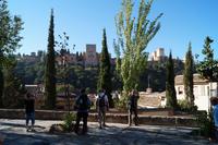Alhambra vom Albaicín Bajo aus gesehen
