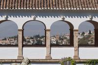 Albaicín von den Gärten des Generalife aus gesehen