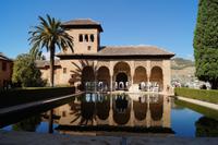 Der Damenturm im Garten des Partal, Alhambra