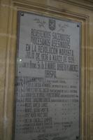 Gedenktafel für im Bürgerkrieg getötete Geistliche (