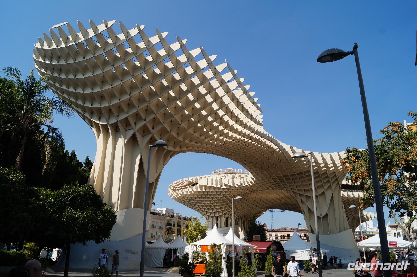 Der neue Markt von Sevilla, im Soutterain Ausgrabungen der mittelalterlichen und antiken Stadt