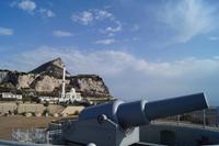 Gibraltar mir Kanone und Moschee