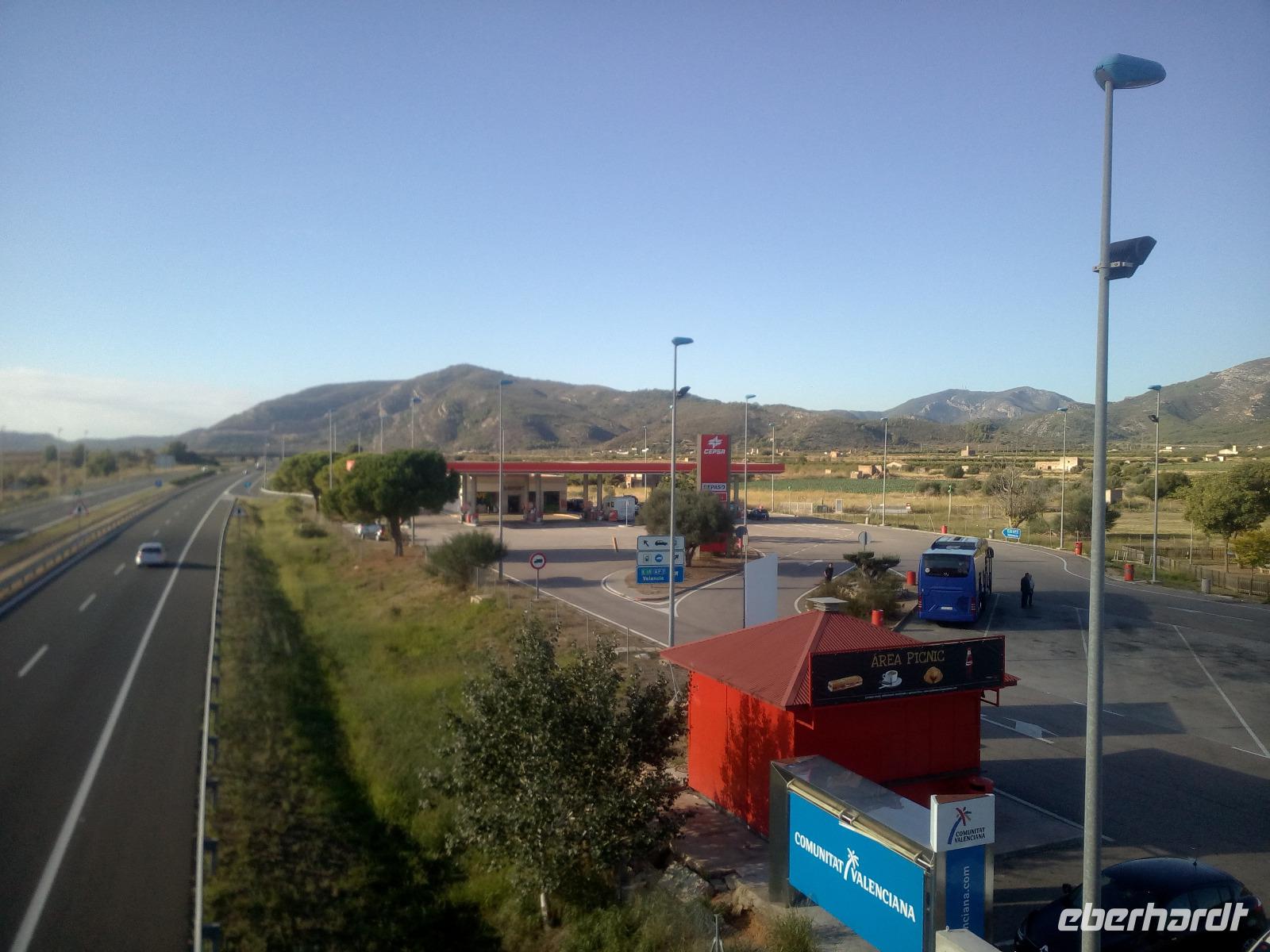 Fahrt durch Katalonien