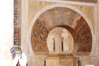 Der Mihrâb wurde von byzantinischen, also christlichen Handwerkern gestaltet