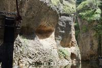 Wasserreflektionen im Tajo de Ronda