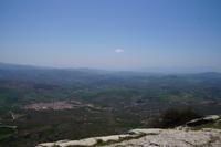 Torcal, Blick Richtung Küste, Flughafen von Málaga